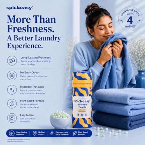 Image of Scented Pearls Laundry Fragrance Booster Beads | Fabric Deodorizer | Long-Lasting Scent | 250g | Front Load Top Load Hand Wash | Aurora Forest