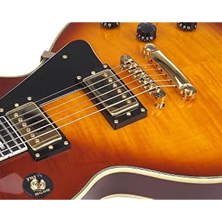 Rocktile Pro L-200OHB Guitare électrique Orange Honey Burst avec accessoires - Les Beatles, Paul McCartney, John Lennon, RIngo Starr, George Harrison Rocktile Pro L-200OHB Guitare électrique Orange Honey Burst avec accessoires – Image 3