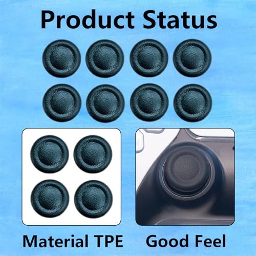 Image of 8 Piece Set for Ps5 Controller Maintenance, Ps5 Controller Thumb Grips, Replacement Joystick Caps for Extended Gaming Sessions, Enhanced Grip and Control, Compatible with Ps5 Controller Joystick Caps