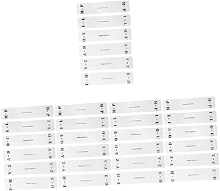 NOLITOY 30 Peças Cartão De Classificação De Registros Cartões Divisores De Registros Divisor De Discos De Vinil Divisores Alfabéticos Lables Cdr Guias Alfabéticas Organizador De Registros