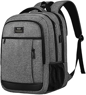 QINOL Travel Laptop Backpack Anti-Theft Business Work Backpacks Bag With Usb Charging Port, Durable Water Resistant 17.3 Inch College School Computer Rucksack for Men Women