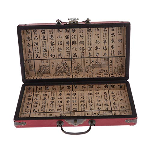 Newmind Caixa de joias | Estojo de joias de madeira antiga/suporte/organizador tradicional