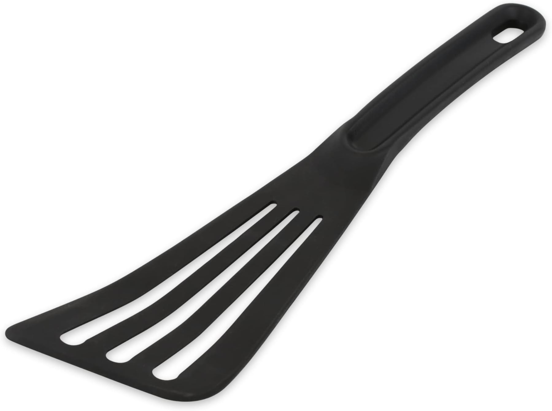 Kitchen Tool Collection Dishwasher Safe, Angled, 12x3.25", Nylon Euro Style, Black