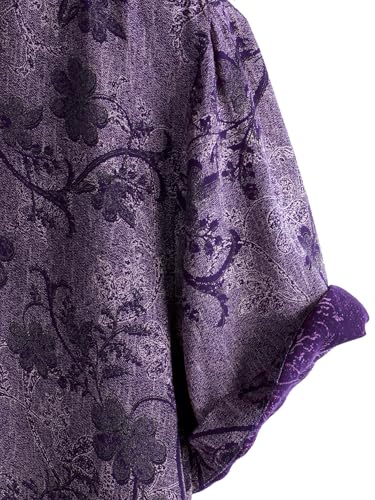 Image of JOTOOK Mens Hawaiian Shirt Short Sleeve Button Down Tropical Shirts Casual Floral Summer Beach Shirt