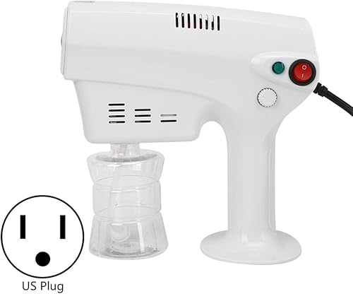 Miniatura 2 de Pulverizador eléctrico, pistola pulverizadora eléctrica, nano atomizador recargable de mano, nano rociador ajustable, luz azul, 1200 W, 10.1 fl oz,