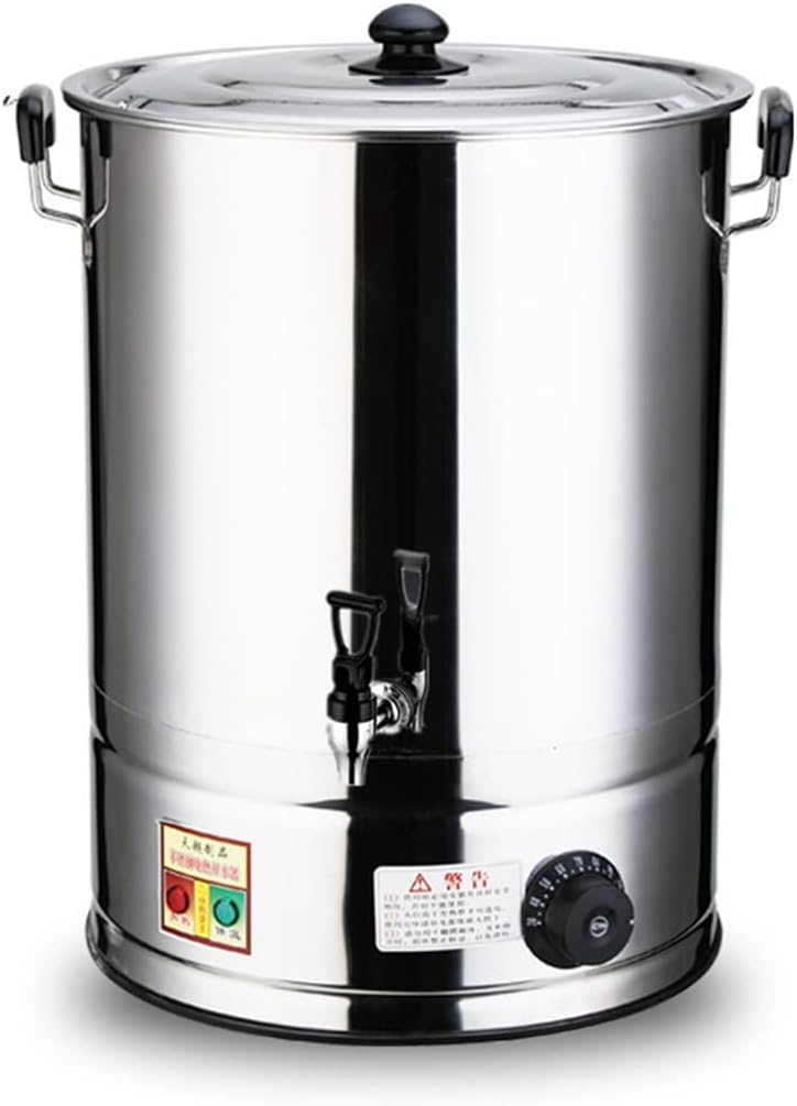 60L Electric Catering Urn - Stainless Steel Hot Water Boiler, Ideal for Home Brewing, Office & Commercial Use, Tea Urn for Parties & Events