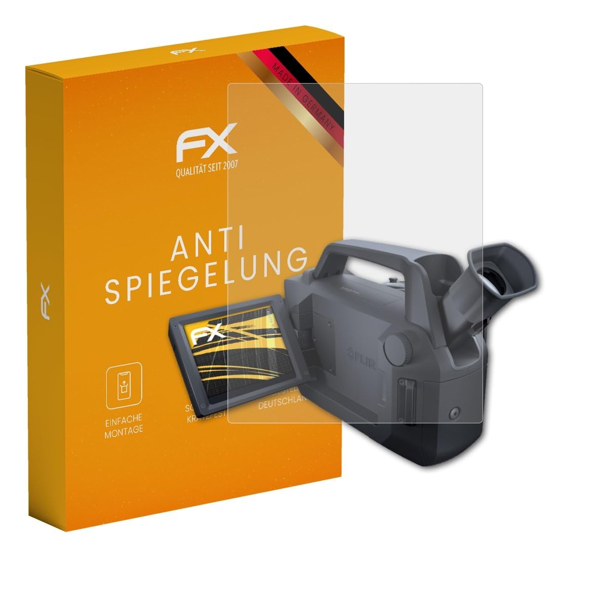 screen protector compatible with flir gx320 screen protection film anti-reflective and shock-absorbing fx protector film 2x
