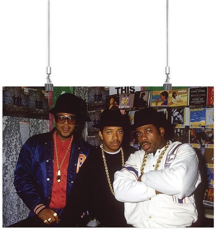 Amazon.com: Run Dmc Retro 80s Rap Poster - Image by Shutterstock ...