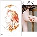 Produktbild Handaxian 3 Stück/super große Flügel Phoenix Wiedergeburt dauerhafte Tätowierung Kolibri Tattoo 3pcs-24
