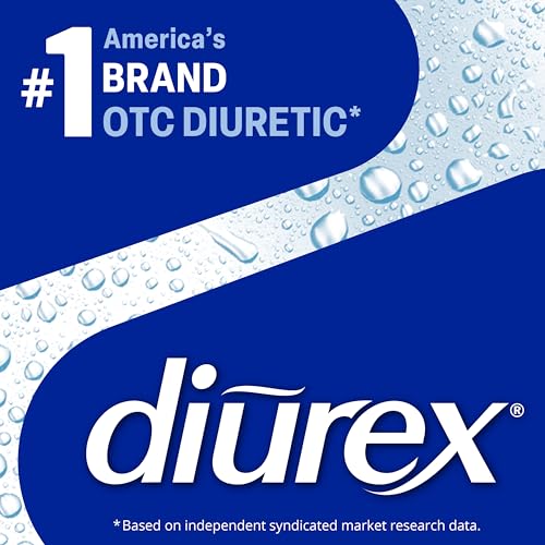 Diurex Caffeine-Free Bloat Relief, Maximum Strength, Relieve Water Bloat Discomfort, Up to 6 Hours of Relief, 48 Count