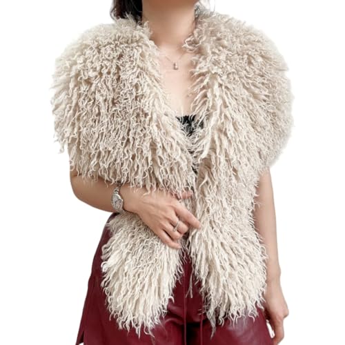 Women's Faux Fur Vest Tie Backless Halter...