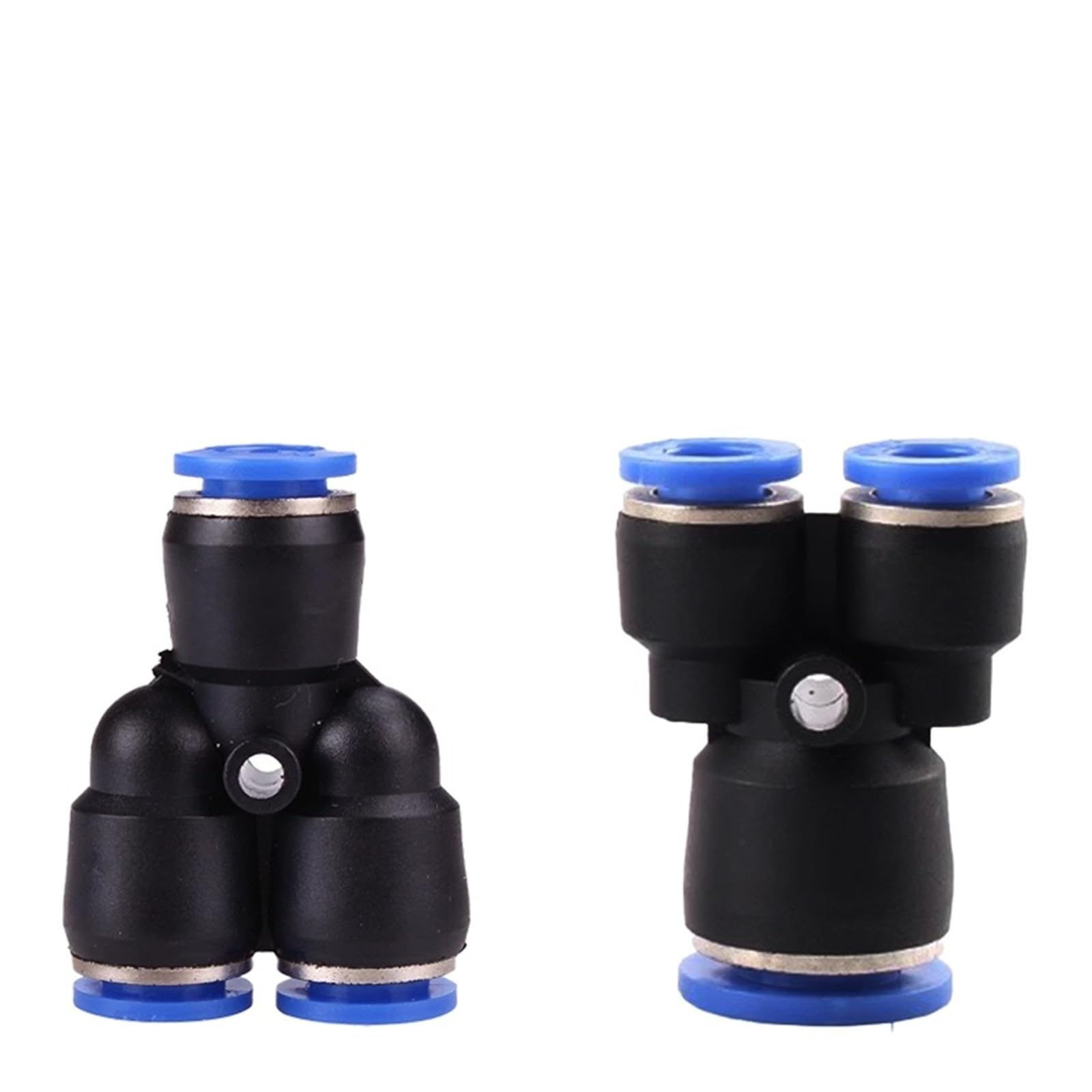 Raccordo pneumatico in plastica per tubi a pressione rapida PY PW 4 6 mm 8 mm 10 mm 12 mm raccordi per tubi a forma di Y, 500 pezzi (PY-4)