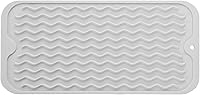 Vista 26 de Tapete de silicona para secado de platos para múltiples usos, fácil de limpiar, ecológico, tapete escurridor de platos resistente al calor