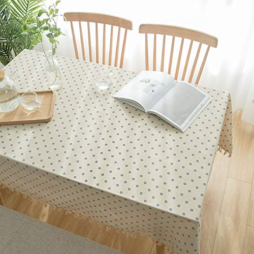 Nappe de table carré rectangulaire lin coton pour table basse salon - 7