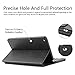 BORIYUAN iPad mini 4 Keyboard Case iPad mini Smart Case Stand Folio Leather Cover with Detachable Wireless Bluetooth Keyboard and Screen Protector for Apple iPad mini 4(Model:A1538/A1550) - Black