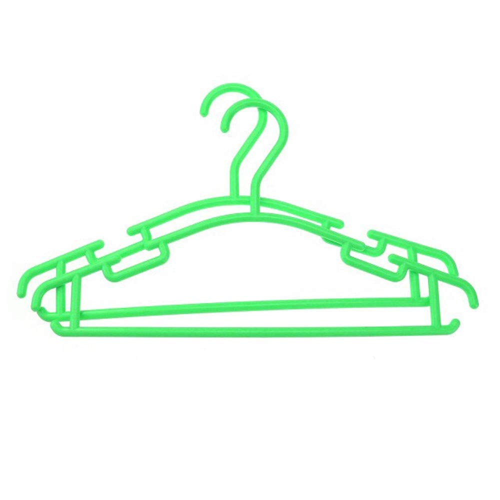 JINGYAN Standard Hangers 10pc Portable Clothes Hanger Coat Plastic Hangers Hook Household(4)