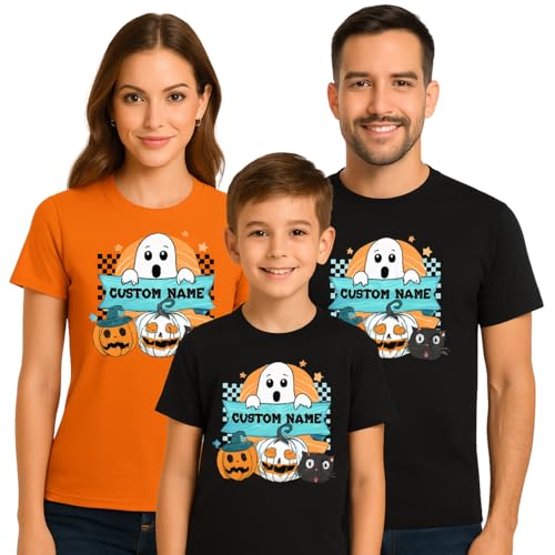Custom Halloween T-Shirt – Personalized Family Matching Shirts, G...