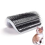 HATELI Self Cleaning Slicker Brush for Cat & Dog - Cat Grooming Brushes for Shedding Removes Mats, T