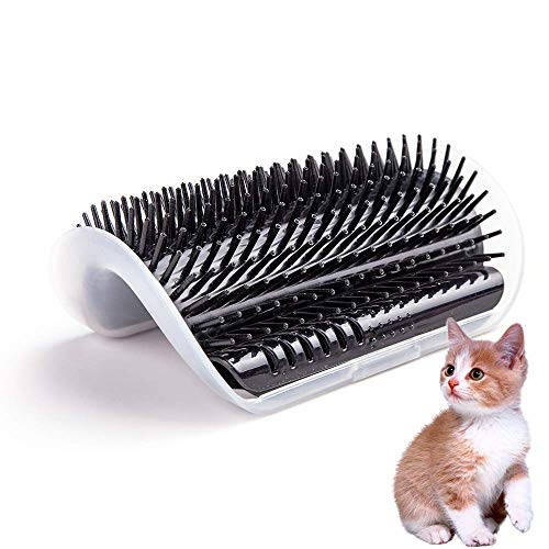 Hateli Self Cleaning Slicker Brush For Cat & Dog - Cat Grooming Brushes For Shedding Removes Mats, Tangles And Loose Hair Suitable Cat Brush For Long & Short Hair(Black) #TOP17
