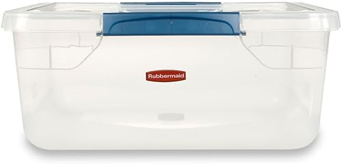 Miniatura 8 de Rubbermaid Clever Store - Contenedor de almacenamiento con pestillo, transparente, 71 cuartos de galón (FG3Q3200CLMCB)