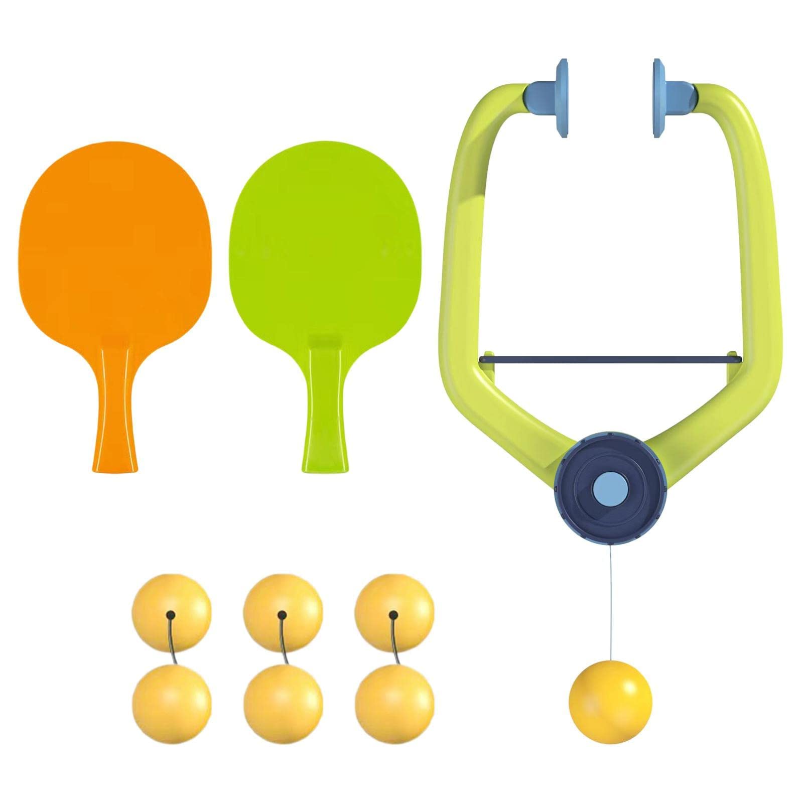 SYOSI Children's Indoor Hanging Table Tennis Training Device Ping Pong Trainer Parent Child Interaction Toy Exerciser for Door Frame Portable Childrens Birthday Gifts, Ping Pong Trainer