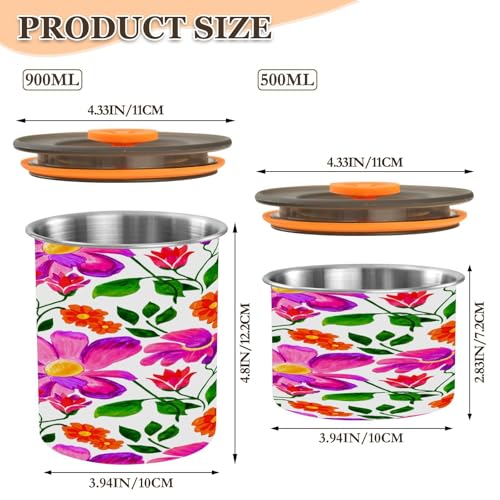 Recipiente Hermético para Café de Acero Inoxidable 17 oz miniatura 2