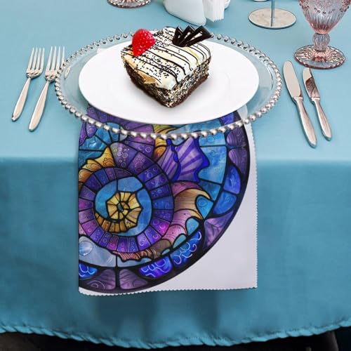 Servilletas de tela cuadradas pack 6 poliéster floral miniatura 4