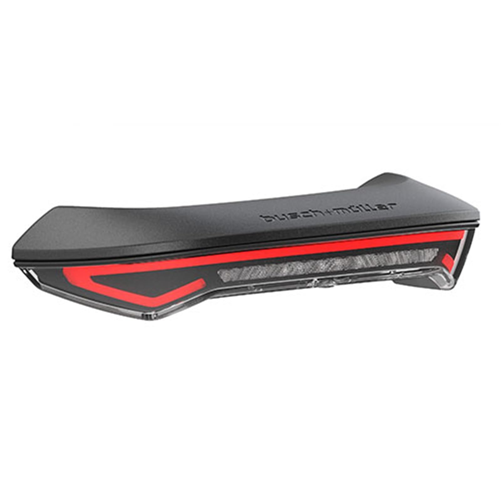 Busch+Müller E-Bike-Rücklicht TOPLIGHT Kite E – schwarz, Blumenmuster (Modell 534022KSB), 6–48 V, 50 mm Montage
