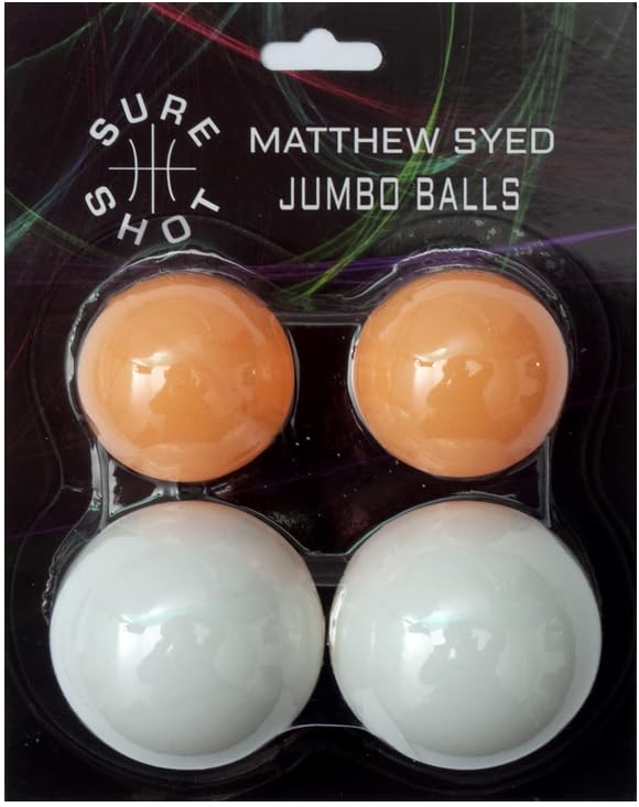 Matthew Syed Jumbo Table Tennis Balls - Pack of 4