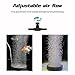 UPETTOOLS Fish Bubbler for Aquarium Fish Tank, 5.1 Inch Dissolved Oxygen Aerator Stone Aquarium Air Stones Kit Oxygen Bubbler with Airline Tubing and Check Valve Accessories