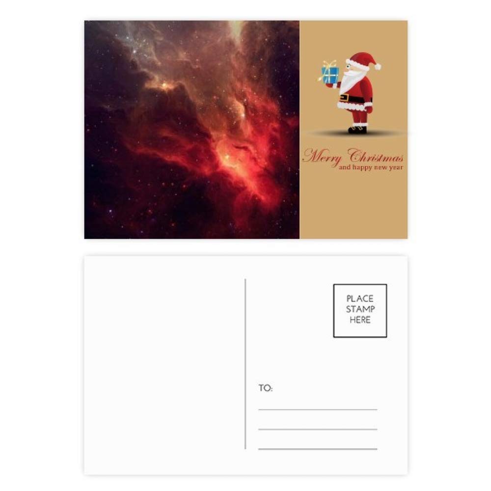 Cartes postales nébuleuse rouge brillant correspondance papeterie créative
