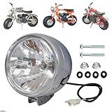 Chikia CT200U Headlight Front Light Bulb Compatible With Coleman CT200U Baja Warrior Trailmaster Mini Bike MB200 Axis M200 Mini Bike Front headlamp with 12 v 35 w bulb