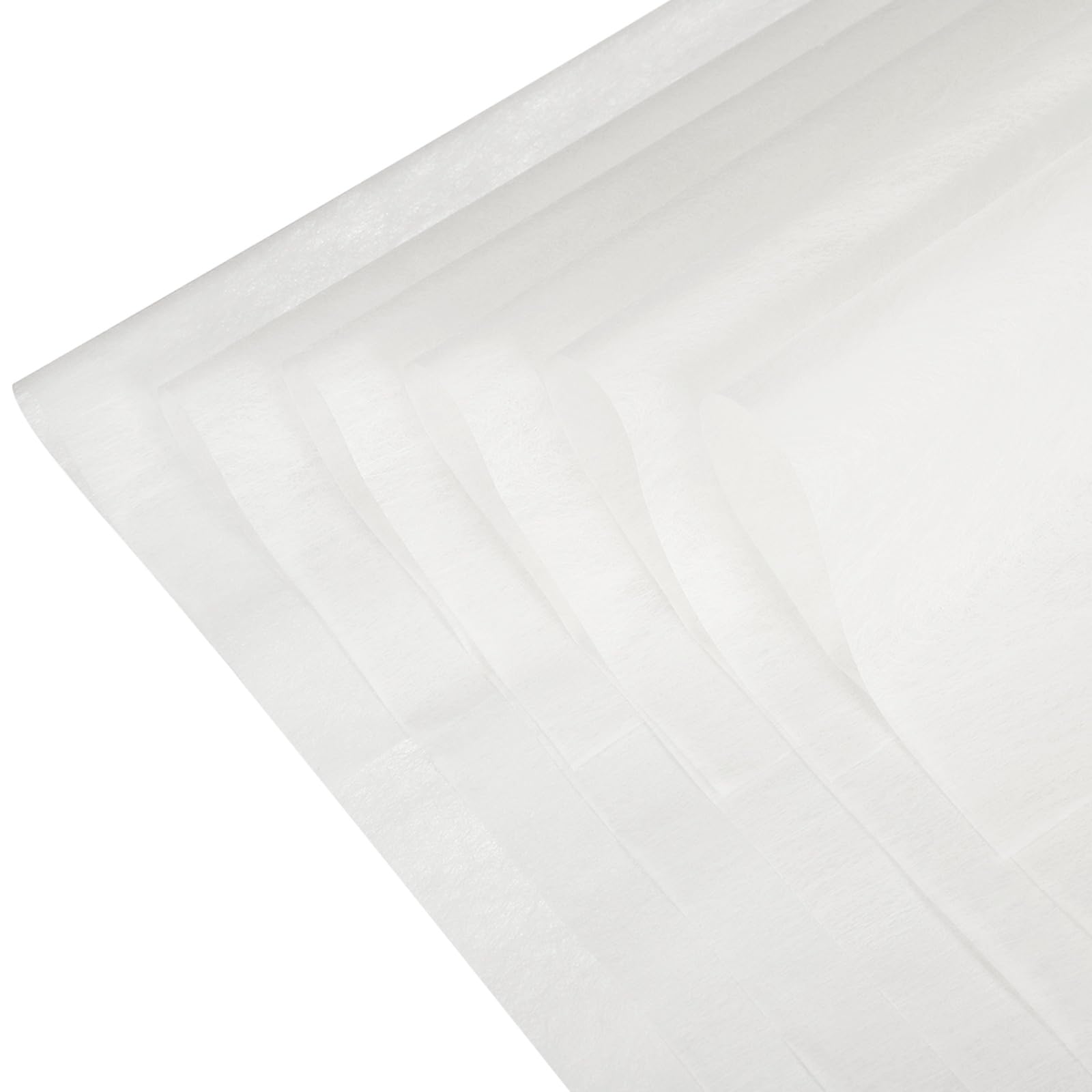 YELARXI Flower Wrapping Paper, Cotton Wrapping Flower Paper, Non-Woven Waterproof Floral Bouquet Wraps - Fitting for (Florist Supplies/Gift) 16.1 x 22 Inch & 38 Pack & White