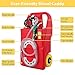 GAOMON 26 Gallon Fuel Caddy, Portable Diesel Fuel Tank On-Wheels with Auto Fueling Nozzle & 360° Swivel Connector, Diesel Container with 12V DC 140W Transfer Pump for Cars, Trucks, ATVs, Boats, Lawn Mowers