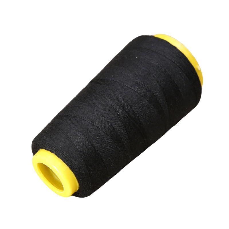 500Meters 20S/3 Polyester Sewing Thread Spool Jean Thread Black Threads for All Sewing Purpose Hand and Machine