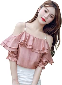 シフォンオフショルダートップス シフォンバルーンオフショルダートップス[sd082] | レディース