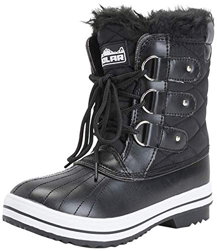 Bottes De Neige Nevica Zermatt Femme - Noir/Blanc, Taille UK 7 (large) - Neuves