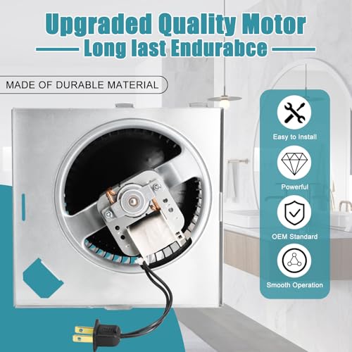 Image of 【Upgrade】 S97017450 Blower Motor Assembly for Nutone Broan 771, 771-A Bathroom Exhaust Fan Replacement Motor, 99080599 Ventilation Fan Motors, 70CFM, 3000 RPM