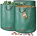 Produktbild GardenGloss 3x Gartenabfallsack mit Griffen - 272L Gartensack Laubsack - UV-Stabil und Wasserabweisend - Wiederverwendbare und Stabile Gartensäcke