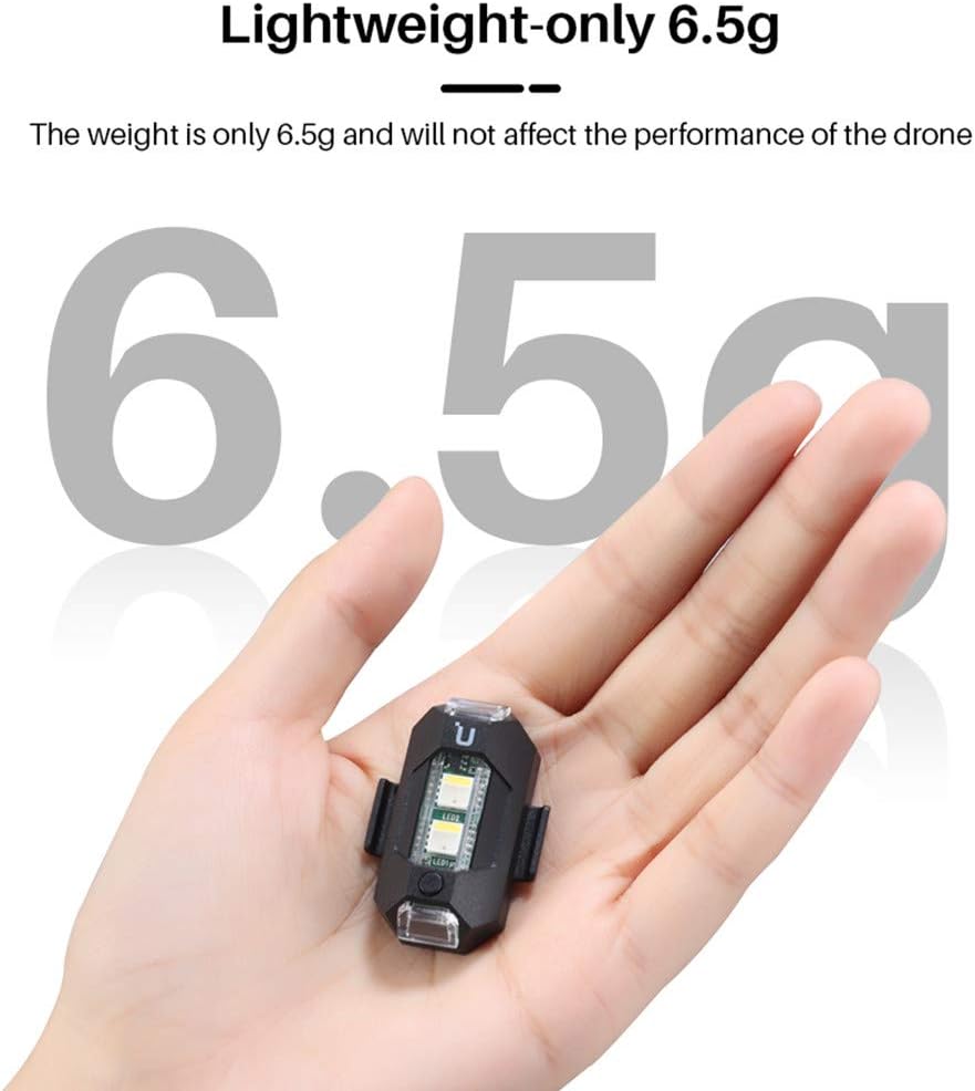 Drone Strobe Light, Anti-Collision Drone Strobe Night Light Compatible with Mavic Mini 2 Mavic Air Phantom Inspire All DJI Drones