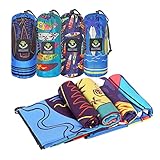 100% libre de arena: nuestras toallas de playa están especialmente diseñadas para la playa, los viajes y el camping. No se adhieren a arena, hojas y ramitas. Después de su uso, simplemente agitar suavemente para dejar la arena en la playa.