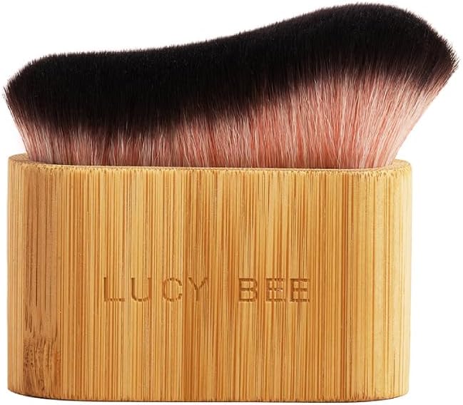 Lucy Bee Pincel Kabuki Grande para Maquiagem e Autobronzeador, Cerdas de Nylon, 1 unidade