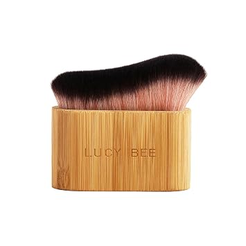 Lucy Bee Large Blending Brush for Self Tan and Makeup, Supersoft Bristles, Sunless Tanner Kabuki Brush, Streak Free Self Tanning Applicator For Face & Body, Natural Looking Tan