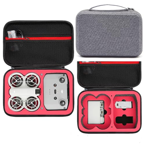 Custodia da trasporto per DJI Neo custodia rigida da viaggio portatile in EVA protettiva per DJI Neo Fly Altri accessori combinati compatibile con telecomando RC-N3 Hub di ricarica a due