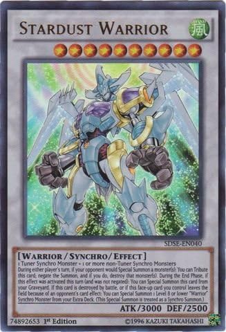 YU-GI-OH! - Stardust Warrior (SDSE-EN040) - Structure Deck: Synchron Extreme - 1st Edition - Ultra Rare