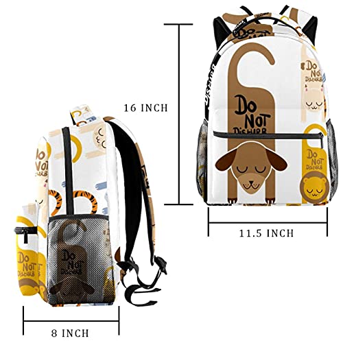 Sac à dos ordinateur portable girafe multicolore grande capacité