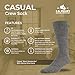 J.B. Field's 96% Merino Wool Weekender Casual Socks, Soft and Itch-free, For Hiking Trekking Running Socks, 3 Pairs (Medium) Black