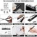 Dimonluce Office Desk Accessories, Black Office Supplies Accessories with Tape Dispenser, Stapler, Staple Remover, 1000 Staples, Tape, Clips Set, Ruler, Scissor, Pen