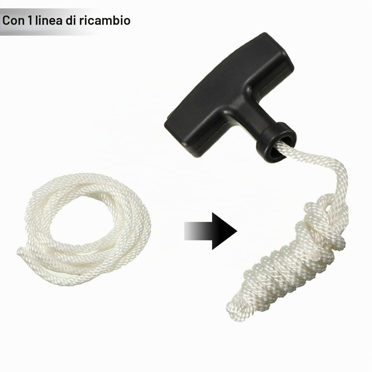 ZAMDOE Sostituzione Gruppo avviamento a Strappo per Honda GX240 (8HP), GX 270 (9HP), per Oregon 31-049, per Rotary 26-10469, 150-711, 28400-ZE2-W01ZA / B/N Parti del Motore, con Fune di avviamento