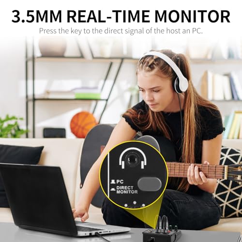 Xtuga Q12 Usb Audio Interface For Pc,Interface thumb #3